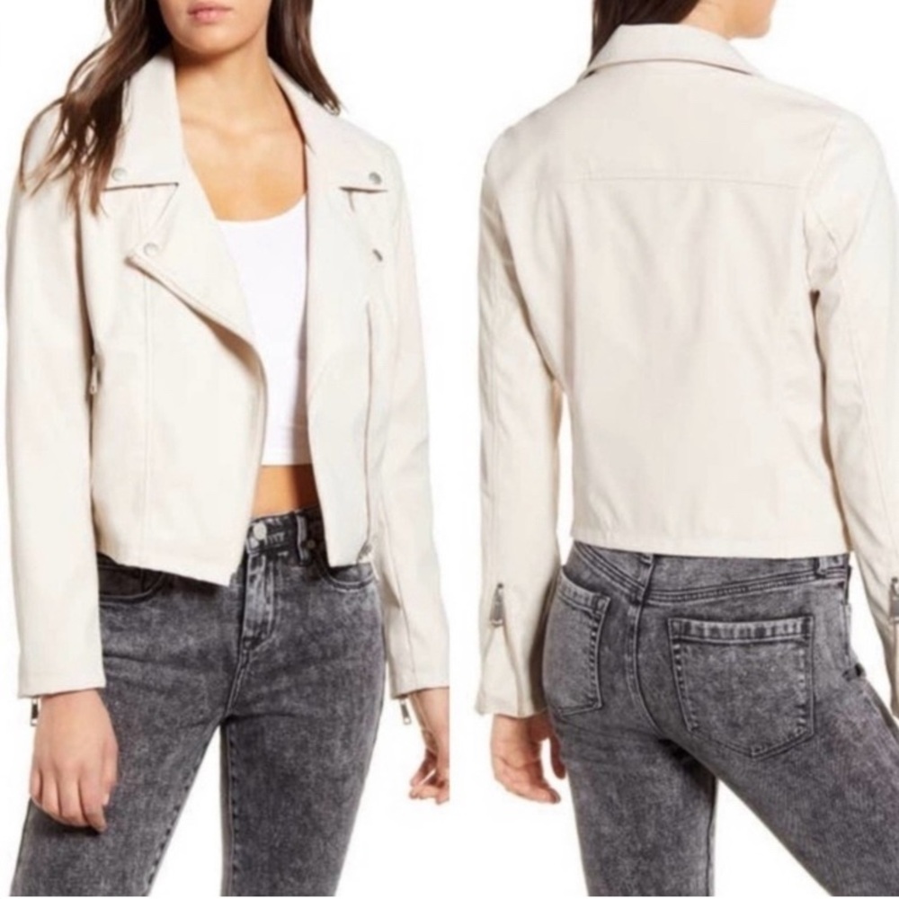 Women's Vigoss Cream Moto Jacket L